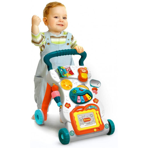 Huanger Baby Activity Sit-To-Stand Learning Walker