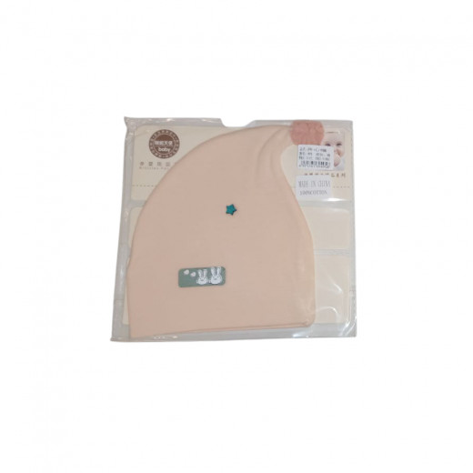Newborn Baby Sleep Cap Cotton Baby Hat (Beige)