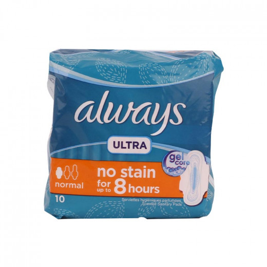 Always Ultra Thin, Normal Size, 10 Pads
