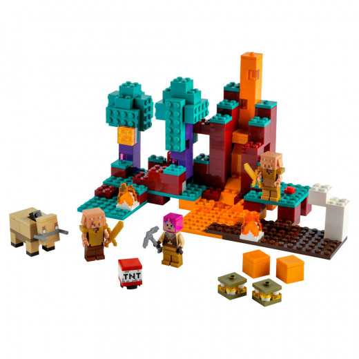 Lego - Minecraft The Nether The Warped Forest Building Set 287 Pieces