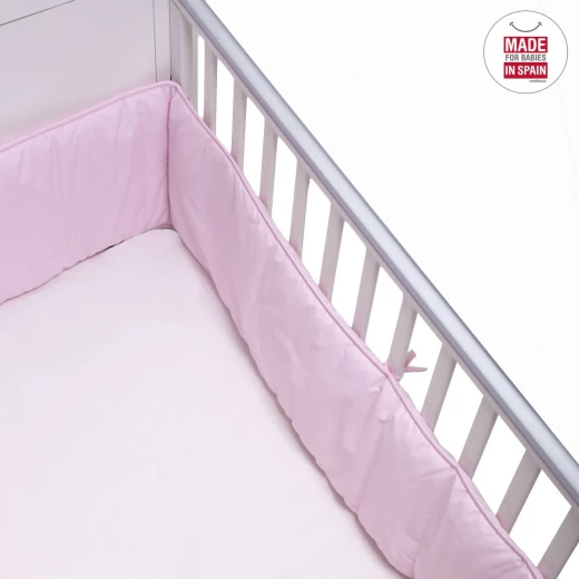 Cambrass - Cot Bumper 360x30x3 cm Liso E Pink