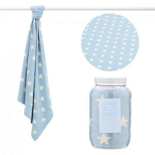 Cambrass - Baby Cotton Blanket 80x100x1 cm Etoile Blue