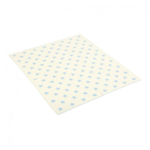 بطانية قطن للأطفال 80 × 100 × 1 سم بلون ازرق من كامبرس