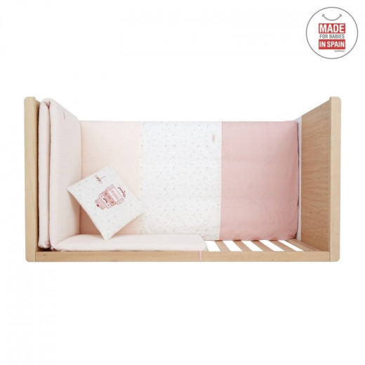 Cambrass - Set 2 Pcs.bedspread W/s Cot 60 Sky Pink 60x120x3 cm