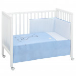 Cambrass  - Set 2 Pcs.bedspread W/s Cot 70 Be Giraffe Blue 70x140x3 cm
