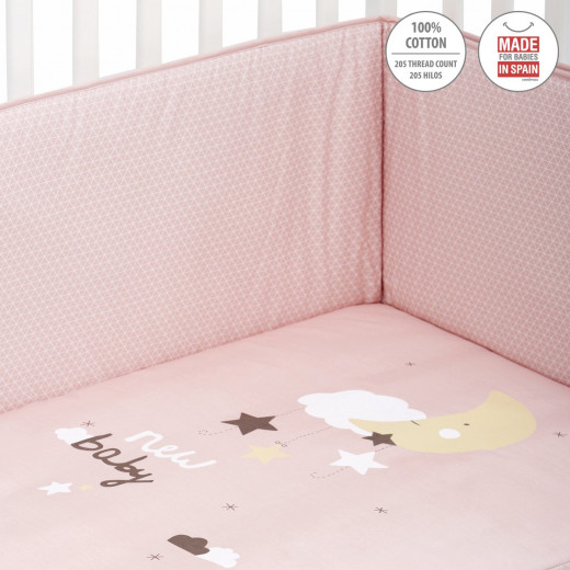 Cambrass - Set 2 Pcs.bedspread W/s Cot 70 Be Moon Pink 70x140x3 cm