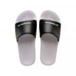 Havaianas Slide Brasil Flip Flop, White And Black Color