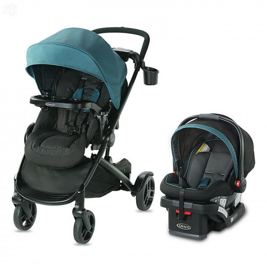 Graco modes2grow travel system black/teal