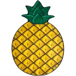 BigMouth Gigantic Pineapple Beach Blanket