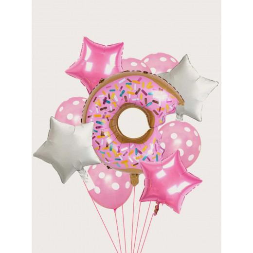 10pcs Decorative Donuts Balloon Set