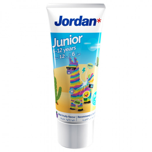 Jordan Junior Toothpaste 6-12 years mild fruity flavor 50 ml, Assorted