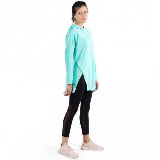 RB Women's Squat Hoodie , Free Size, Aquamarine