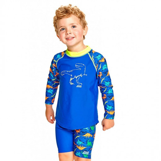 ملابس سباحة للاطفال العمر 4 سنوات أزرق من زوغز