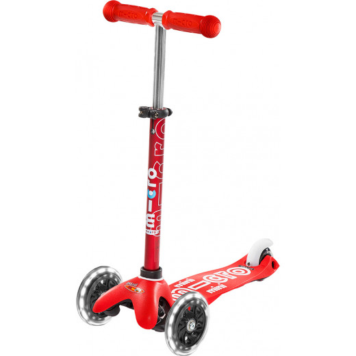 Mini Micro Deluxe LED Scooter, Rot