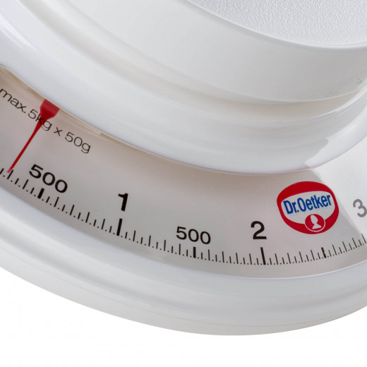 Dr. Oetker Analogue Food Scale With Mizing Bowl