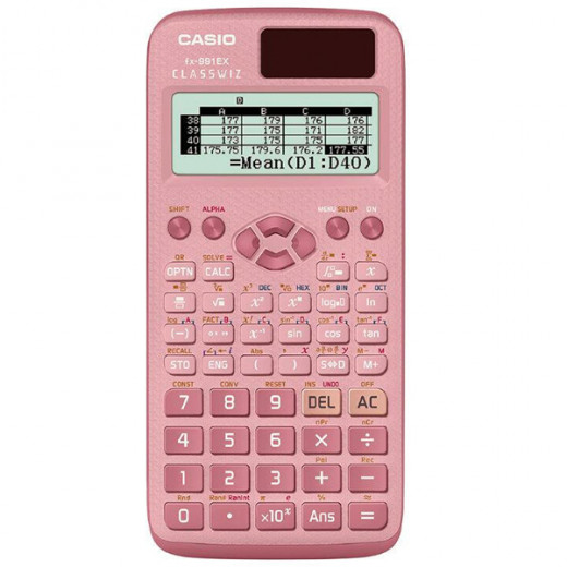 Casio FX-991EX-PK Scientific Calculator, 552 Functions, Solar and Battery