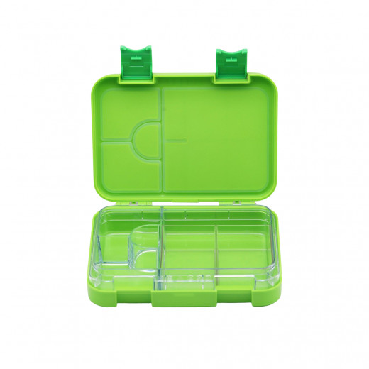 Bento Lunch Box 6 Compartment, Leak Proof, Green