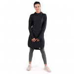 RB Women's Long Running Hoodie, Large Size, Marble Black Color