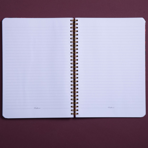 دفتر بأسلاك غلاف مقوى بتصميم بطيخ مقاس A4 من مفكرة