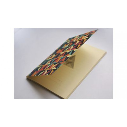 دفتر ملاحظات بتصميم زخرفة شرقي مثلثات, تصميم ملون