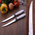 طقم سكاكين ستيك2 من ترامونتينا  قطعة أبيض