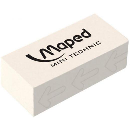 Maped Technic Eraser, White Color, 3 Pieces