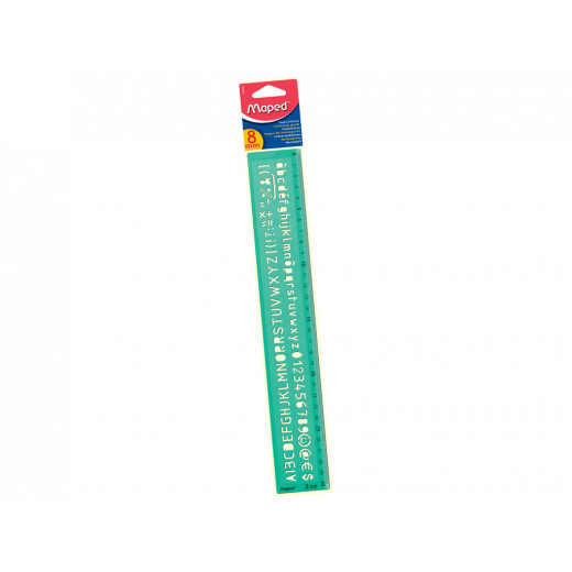 Maped 30cm Ruler & Stencil