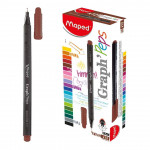 Maped Graph'Peps Fineliner 0.4mm Woody Brown, 1 Piece