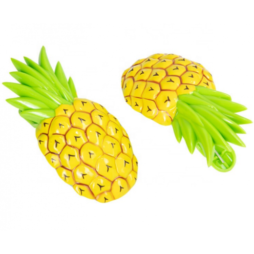 O2COOL Boca Clips Beach Towel Holders - Pineapple