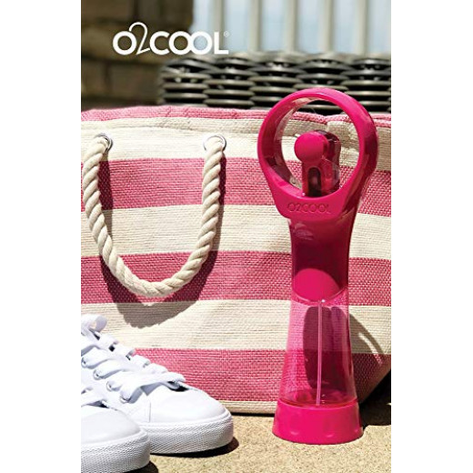 O2COOL Elite Water Misting Fan, Pink