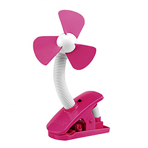 O2COOL 4 Inch Battery Clip Fan Pink