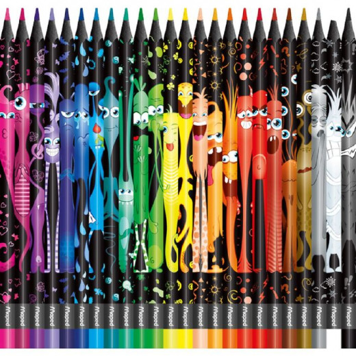 Maped Monster Coloured Pencils 24 Pack