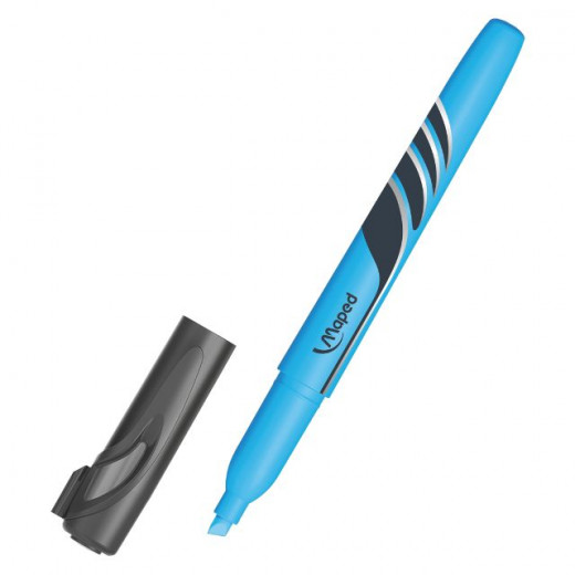 Maped Long Phosphorescent Marker Pen Blue