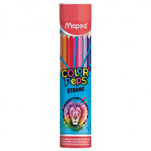Maped Coloured Pencils Round Metal, 24 Pieces