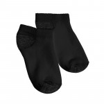 Hanes No Show Socks, 6 Pairs, Black, Boy