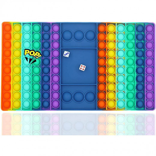 Pop it Fidget Toy | Rainbow Dice Game, Assortment Colors