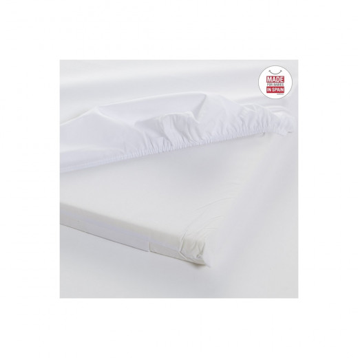 Cambrass Fitted Sheet Small Bed 82 x 50 Cm Liso E White