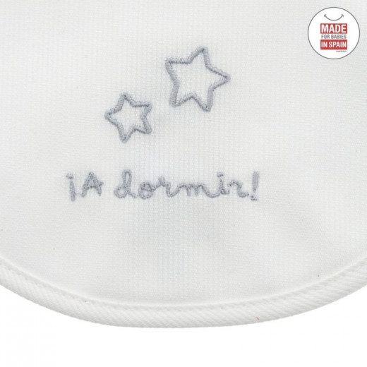 Cambrass Round Bib Velcro A Dormir White 16x19x1 Cm