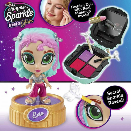 CraZArt Shimmer N Sparkle Insta Glam Make Up Dolls Evie