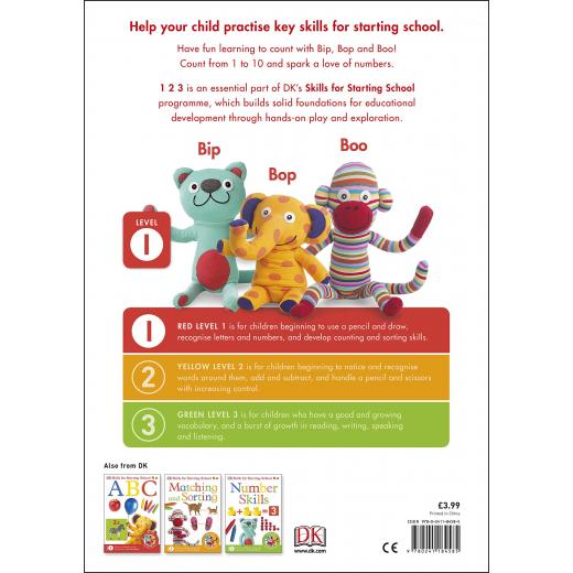 DK Book: Skills for Starting School 1,2,3