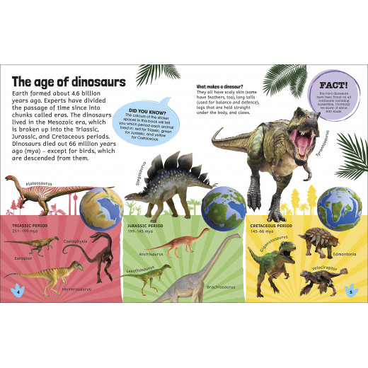 موسوعة ملصقات الديناصورات من دي كي