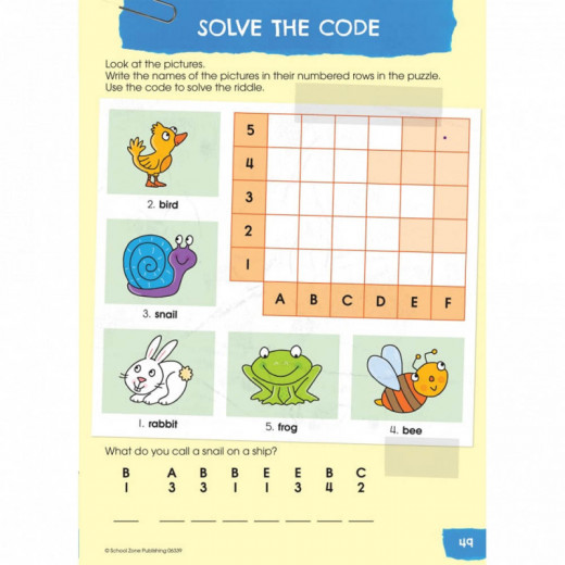 School Zone Fun and Games First Grade Workbook