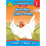 School Zone Nine Men Chase a Hen - Level 1 Start to Read!® Book