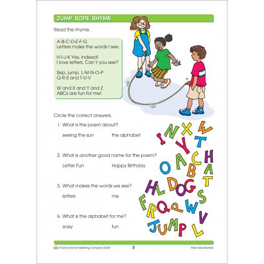 School Zone Reading Activities Grades 1-2 Workbook