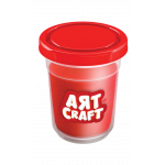 Art Craft Single Dough Pot-red 140 Gr