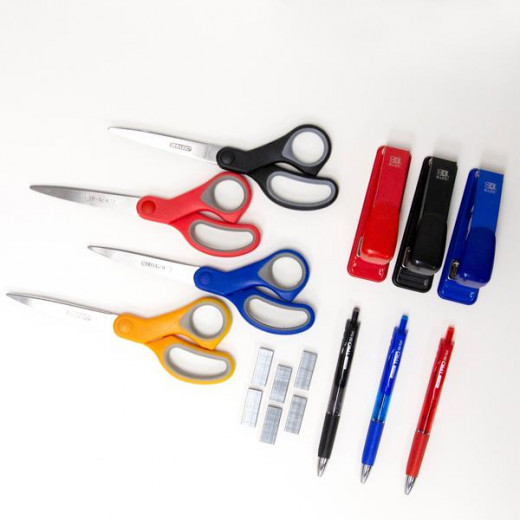 Bazic Soft Grip Stainless Steel Scissors ,Assorted Colors