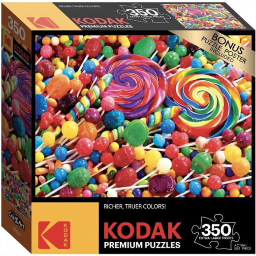Kodak 350 Pieces Puzzle, Lollipop Swirls Puzzle