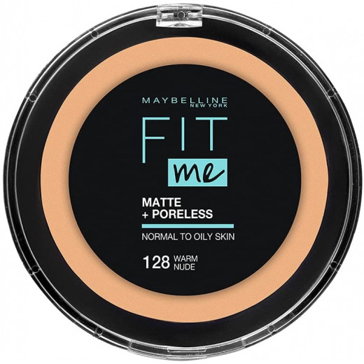 Maybelline New York Fit Me Matte & Poreless Powder, 128 Warm Nude