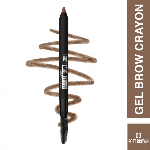 Maybelline Tattoo Brow Pencil, Brown Color, Number 03