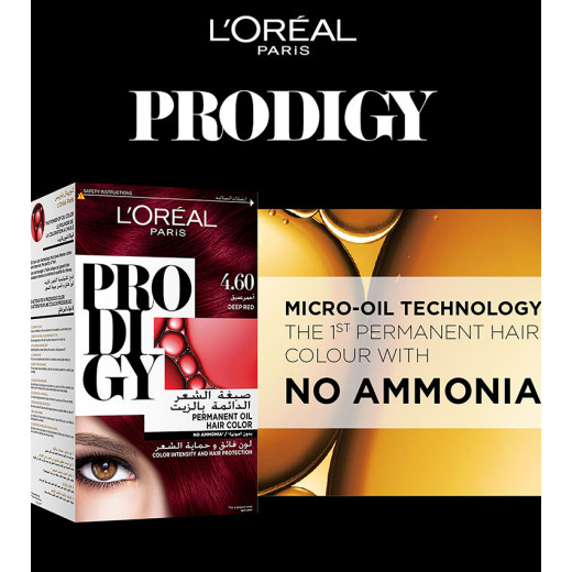 Prodigy Permanent No Ammonia Hair Color 4.6 Dark Red 150g